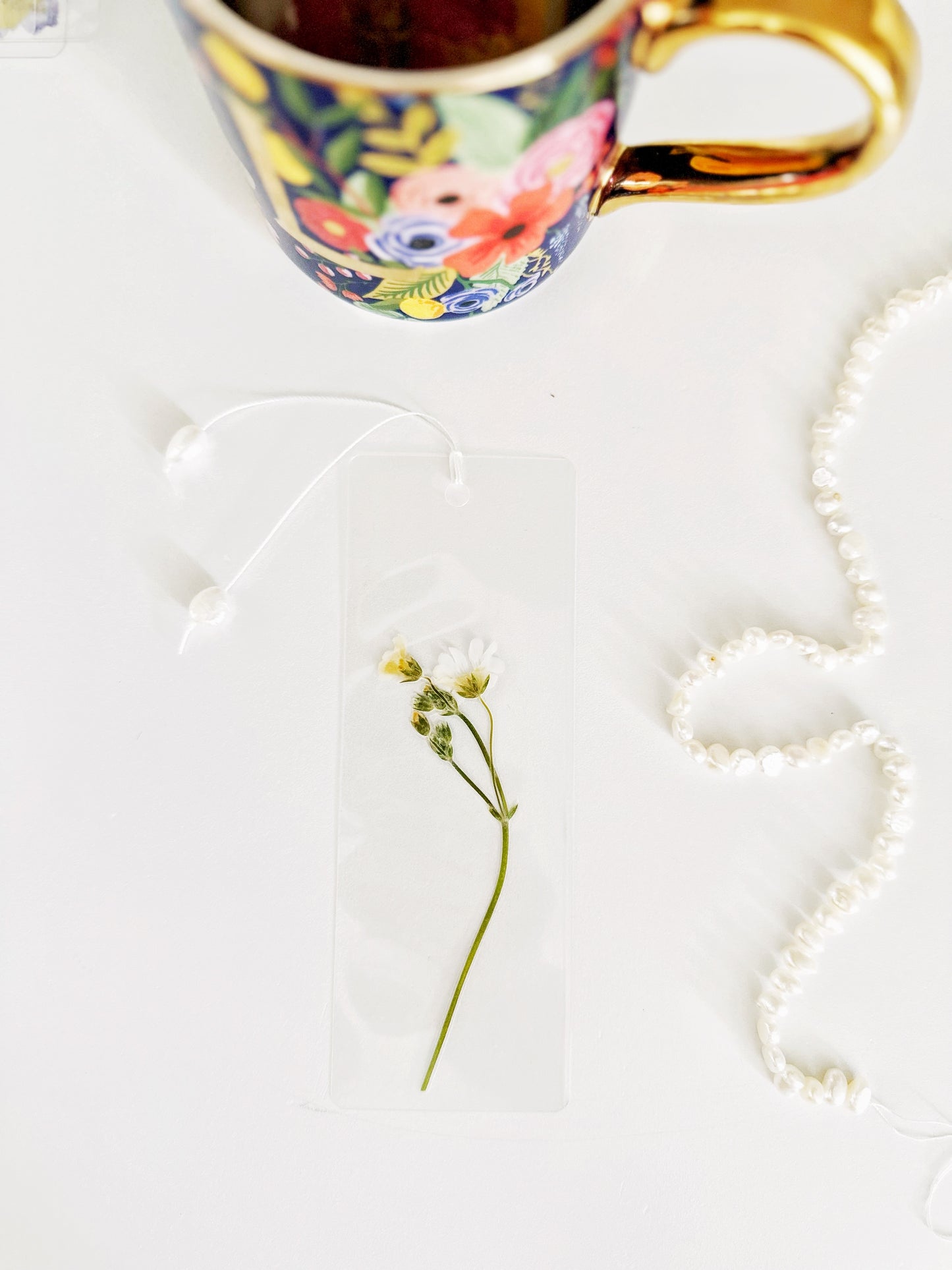 Pressed floral book marks