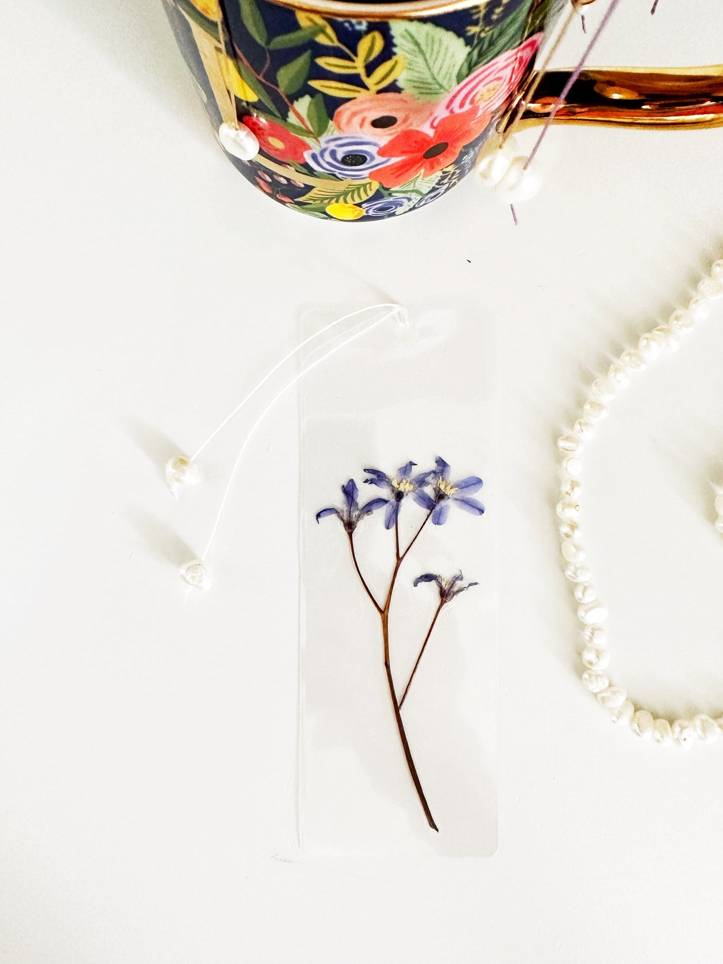 Pressed floral book marks