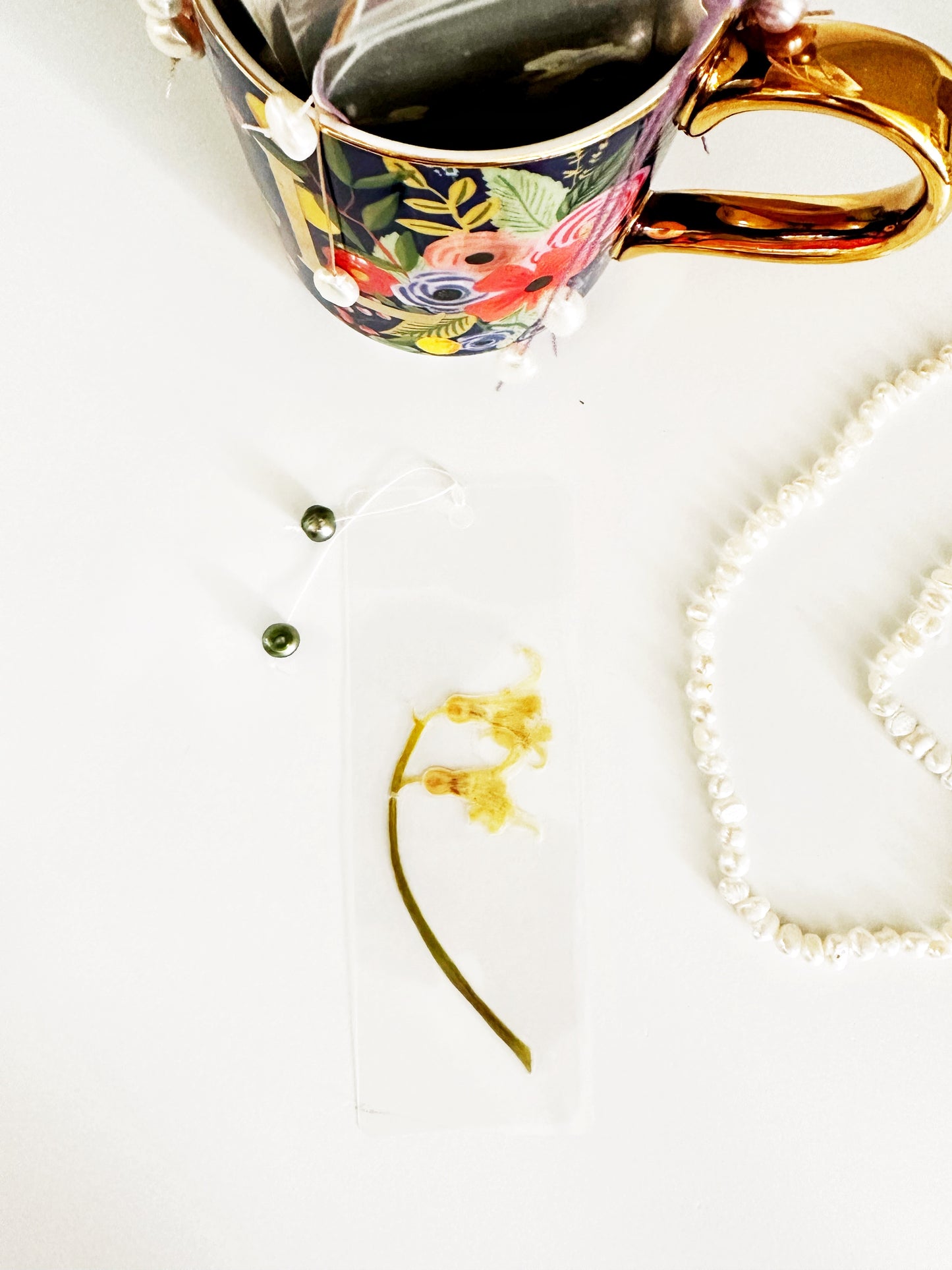 Pressed floral book marks