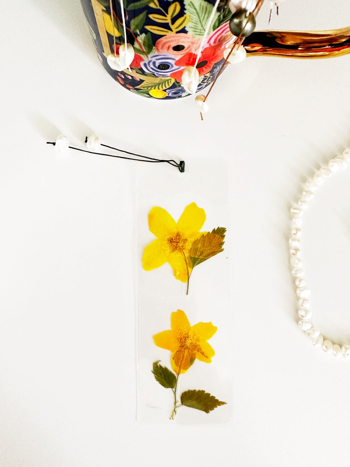 Pressed floral book marks