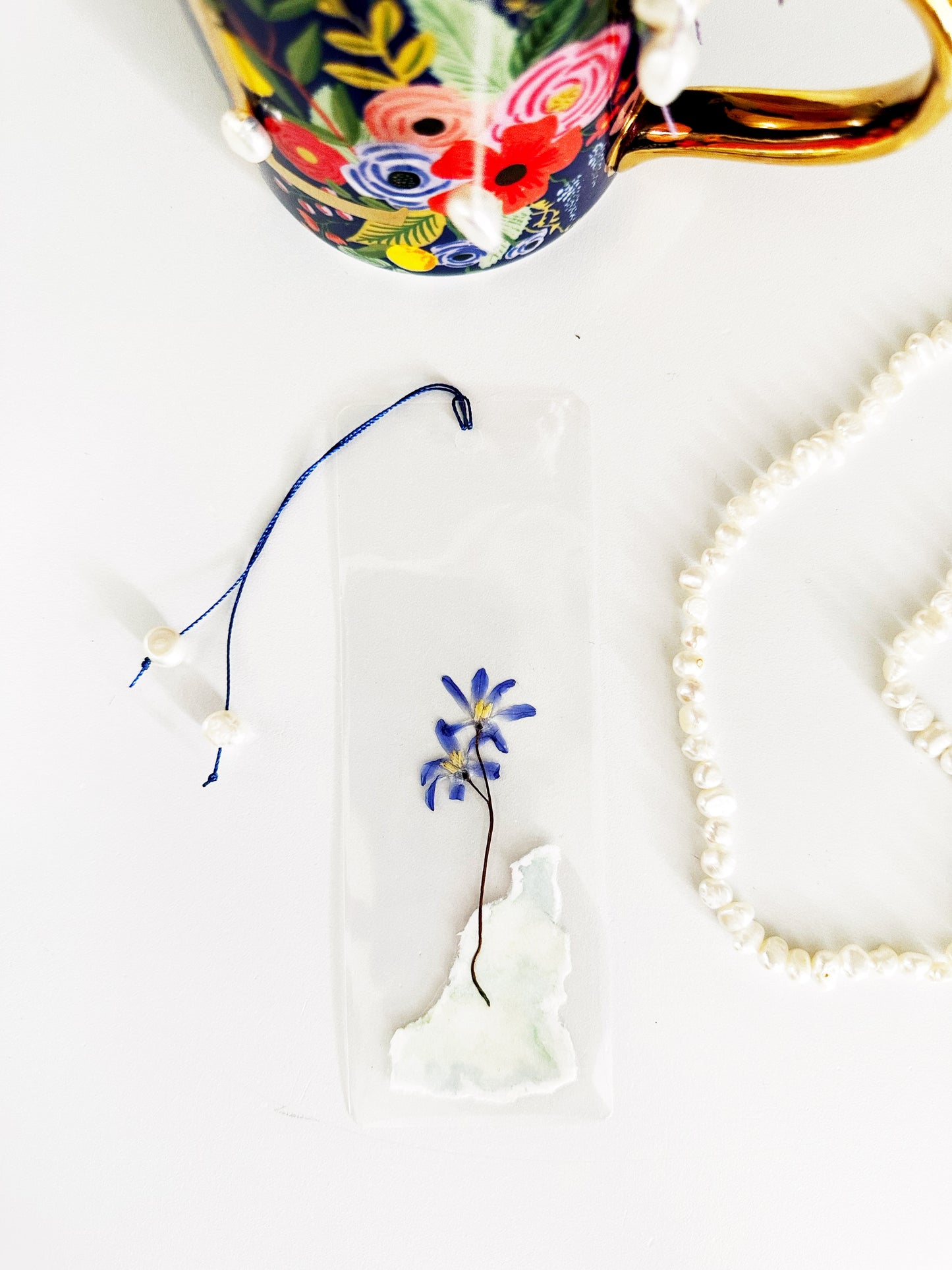 Pressed floral book marks