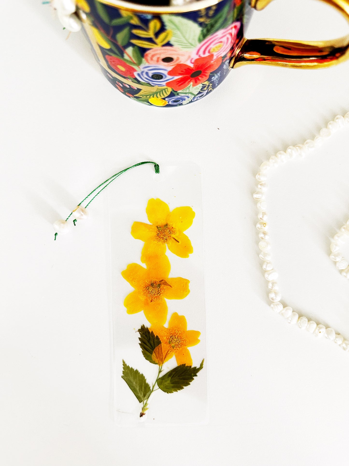 Pressed floral book marks