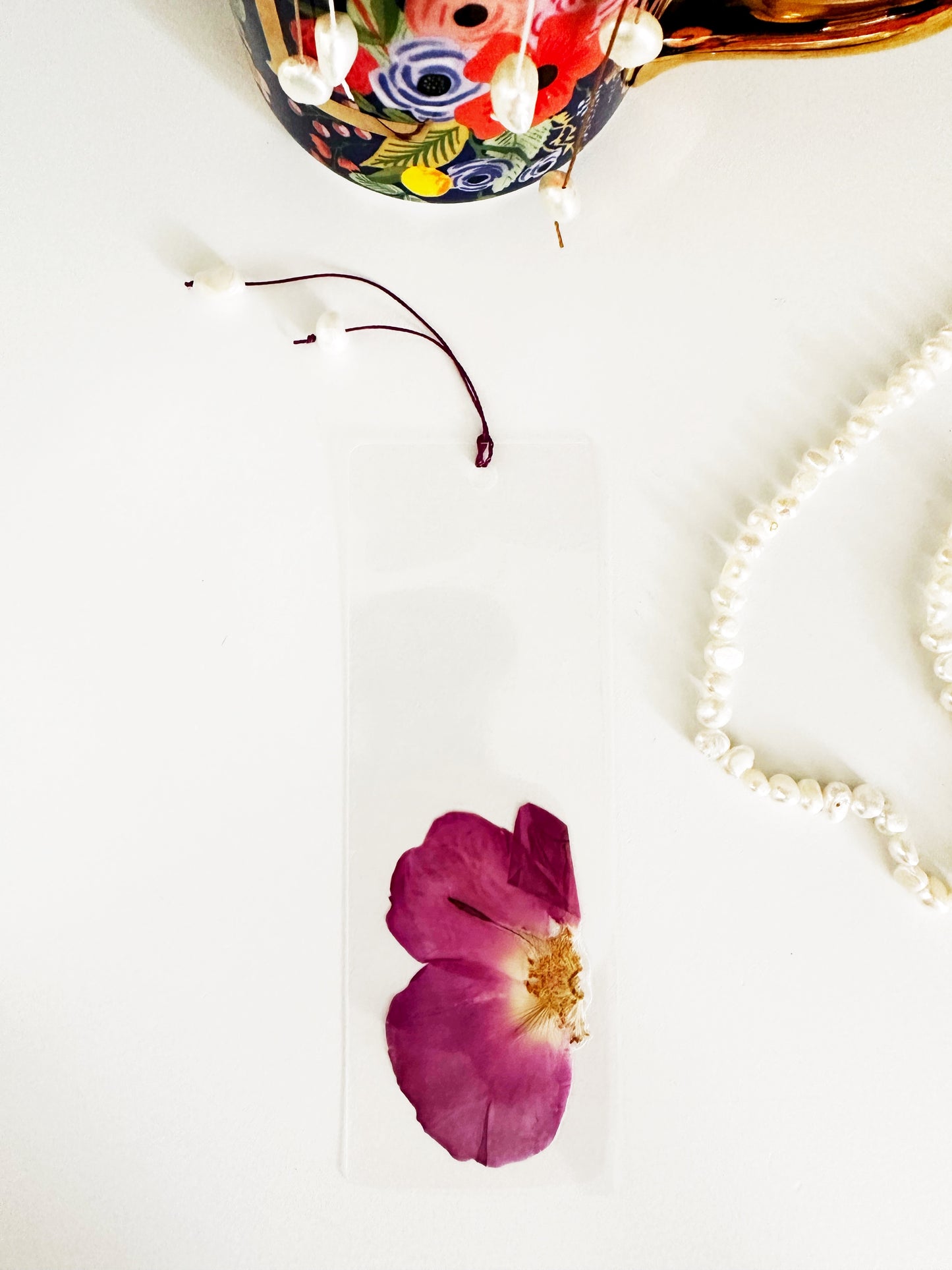 Pressed floral book marks