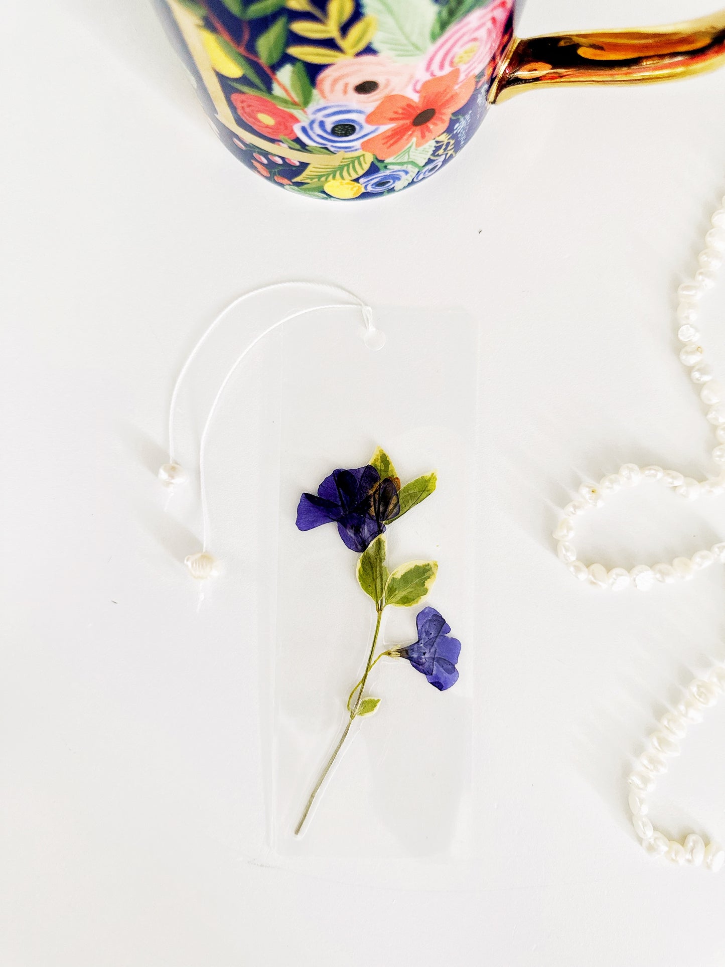 Pressed floral book marks